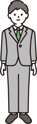 スーツを着た男性のイラスト