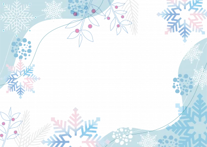雪の結晶が美しい冬の背景素材