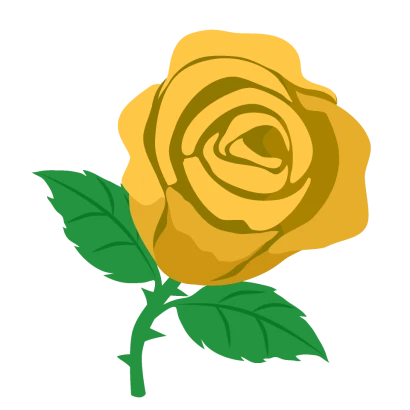 一輪の黄色薔薇