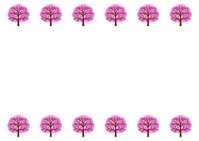 桜並木フレーム