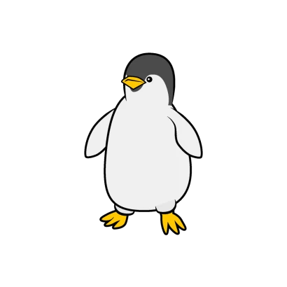 子供のペンギンのイラスト