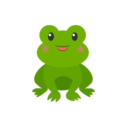 可愛い蛙のイラスト