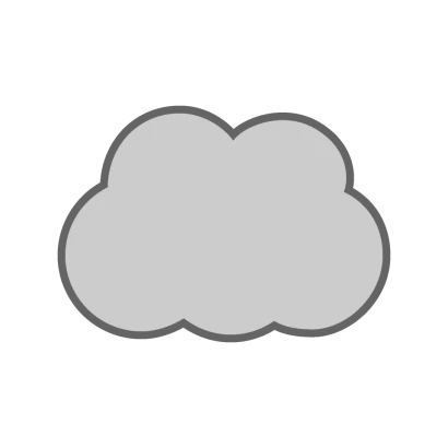 灰色の雲のイラスト
