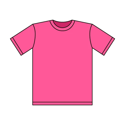 ピンクTシャツのイラスト