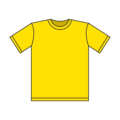 黄色Tシャツのイラスト