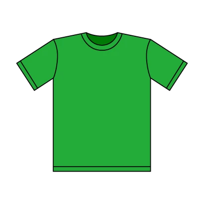 緑Tシャツのイラスト
