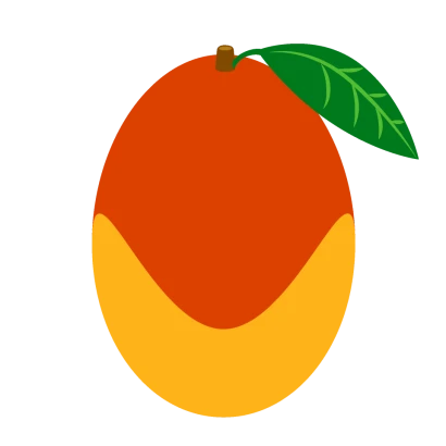 シンプルなマンゴーのイラスト