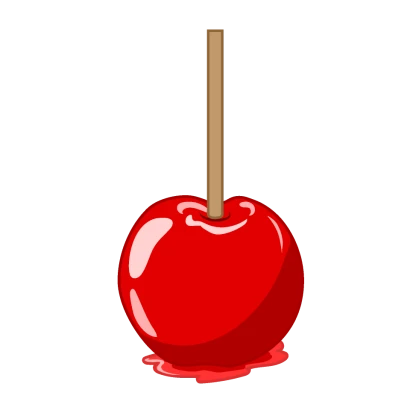 りんご飴のイラスト
