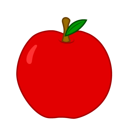 赤りんごのイラスト