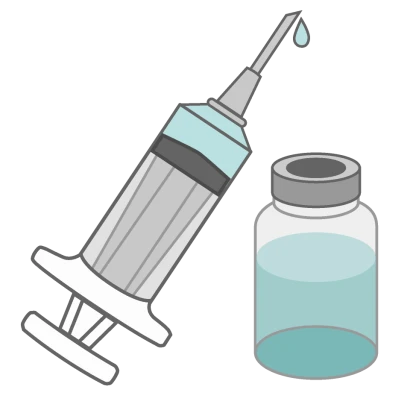 ワクチン注射のイラスト