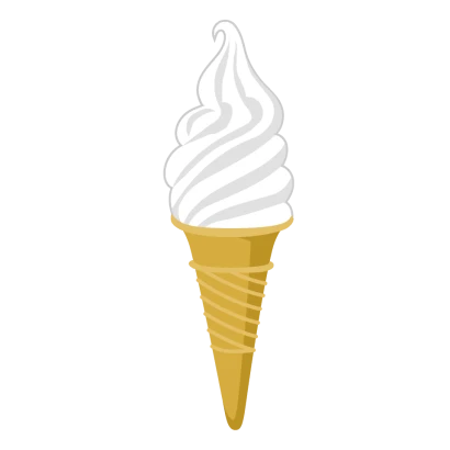 ミルクソフトクリームのイラスト