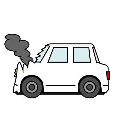 事故車のイラスト