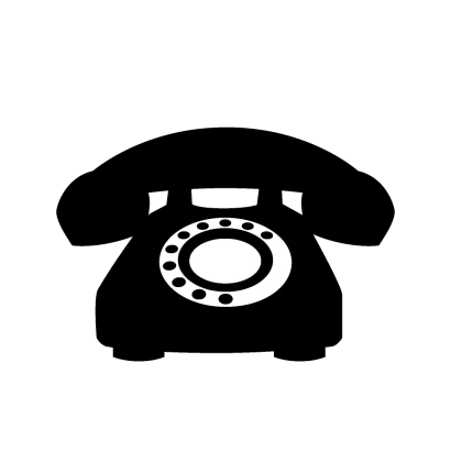 黒電話マークのイラスト